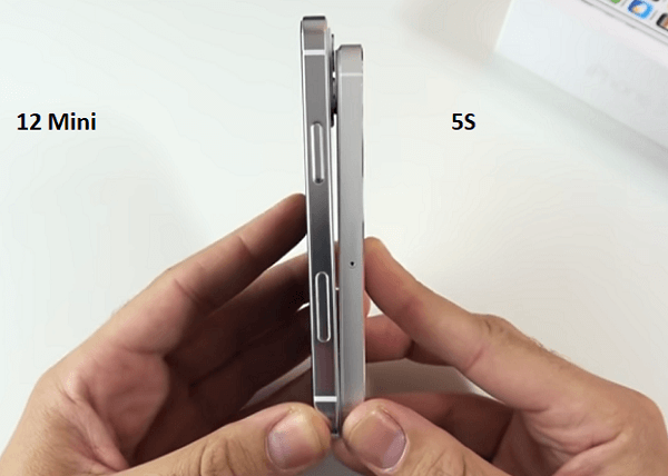 iPhone 12 mini Thickness-Compare
