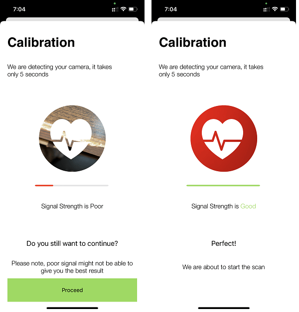 CarePlix Calibration Screen