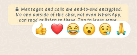 Whatsapp Reactions GK