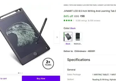 8.5 Inch Writing And Learning Tab @ 98. 4 85 inch writing and learning tab 98