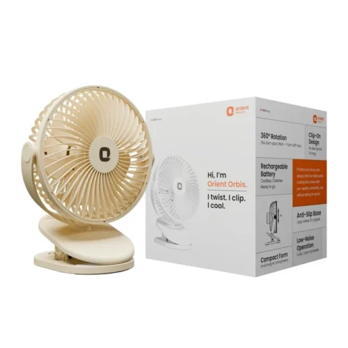 Amazon | Orient Electric Orbis Rechargeable Personal Fan | 360 Rotation @824