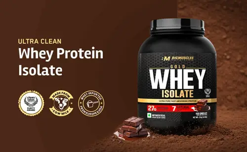 bigmuscles gold whey isolate 1kg rich chocolate 2184