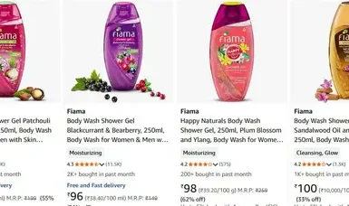 branded body wash starts 90