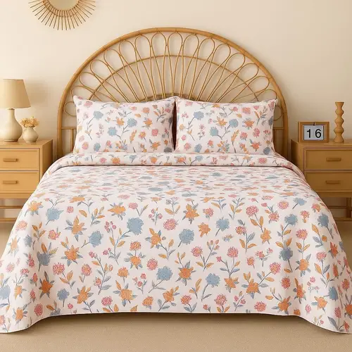 bsb home 100 cotton double bed bedsheet set 189