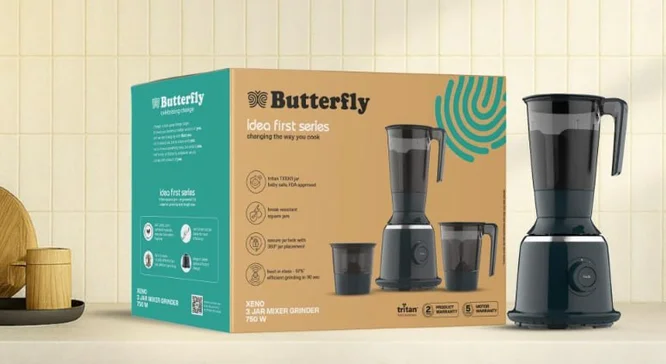 Butterfly Xeno 750W Mixer Grinder, 3 Jars @ 3686.
