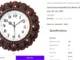 decorative analog wall clock 131