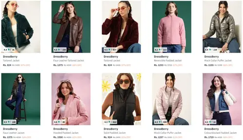 dressberry women jackets upto 85 off