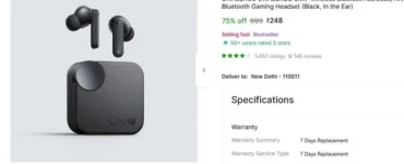 GWALBROS CMF Design Earbuds @ 248.