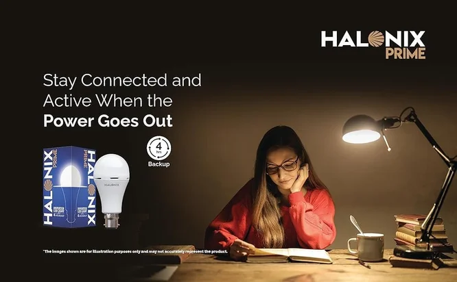 Halonix 8.5W Rechargeable Bulb @ 159.