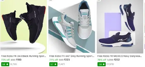 men running shoes starts 190