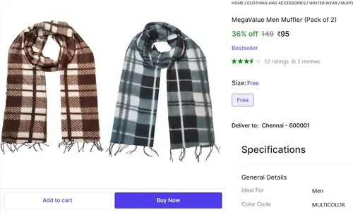 mens muffler pack of 2 95