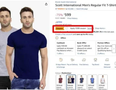 Men's T-Shirt (Pack Of 3) @ 300.