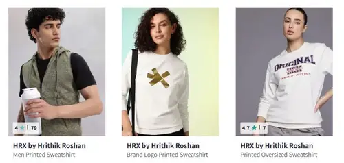 myntra upto 84 off on hrx by hrithik roshan clothing