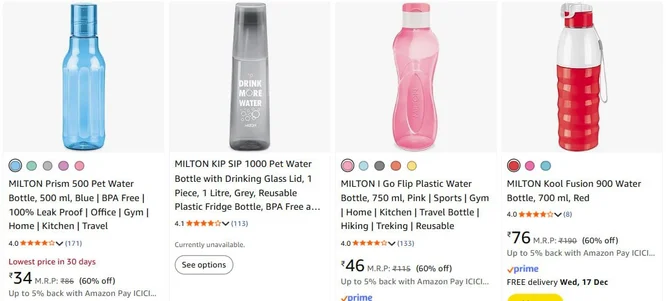 [ New Stock ] Milton Products Starts @ 34.