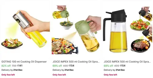 oil sprayer dispenser bottle from 141