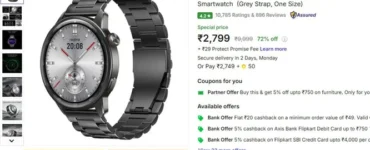 Realme AMOLED Watch S2 At Rs.2799