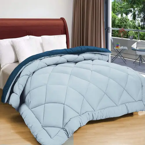 reversible microfiber ac comforter single bed 658