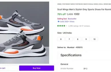 skull wings mens sports shoes at 322