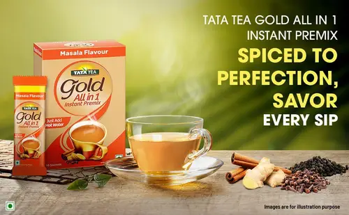 tata gold premix masala tea 10 sachets 100
