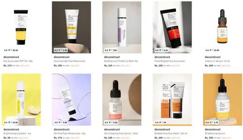 upto 50 off on deconstruct product