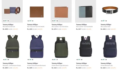 upto 55 off on tommy hilfiger accessories extra 20 off