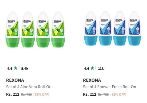 upto 72 off on rexona deodorants