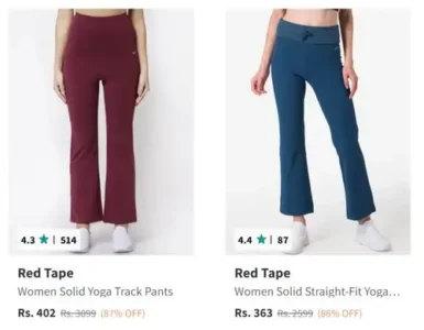 upto 87 off on red tape womens trackpants