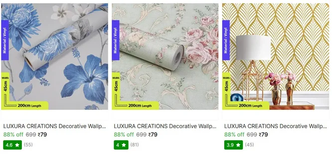 Wallpapers starting from ₹79! Check the minimum purchase quantity here: