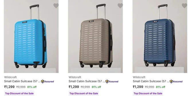 Wildcrafts Luggage Starts @ 1299.