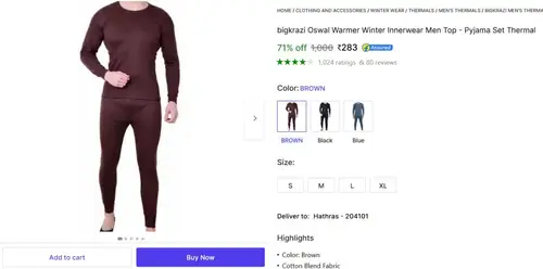 winter thermal set 283