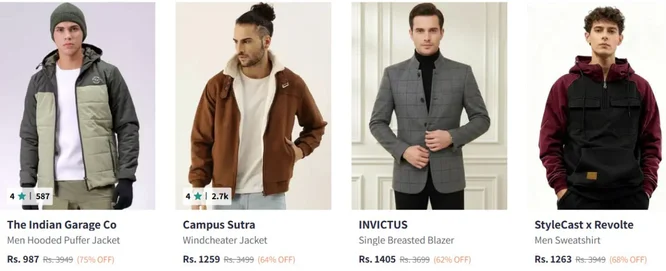 Winter Wear Branded Clothing For Mens