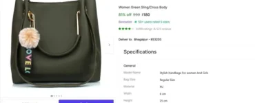 Women Green Sling/Cross Body Bag At ₹180