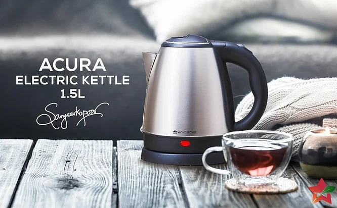 Wonderchef Electric Kettle, 1.5 Ltr @498.