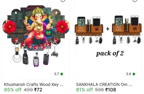 wooden key holder 72