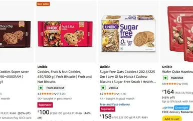 55 60 off on cookies sweets snacks