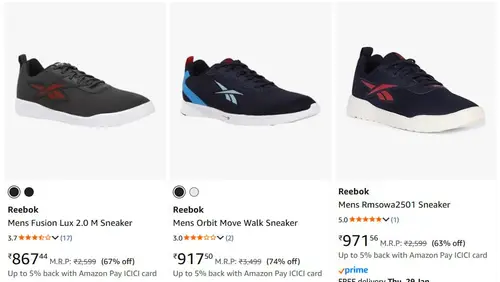 adidas reebok puma shoes starts 867