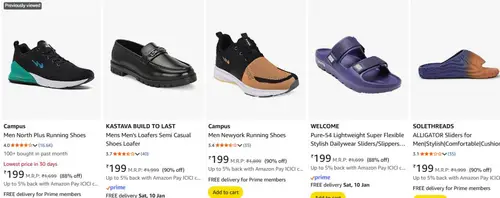 all branded shoes loot starts 199