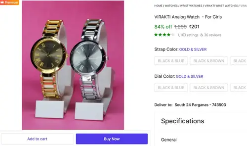 analog watch for girls pack of 2 201