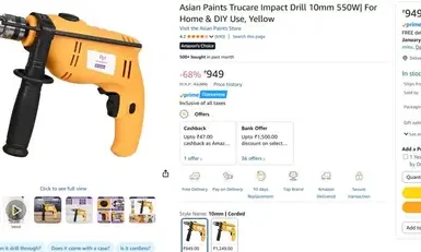 asian paints drill machine at 949