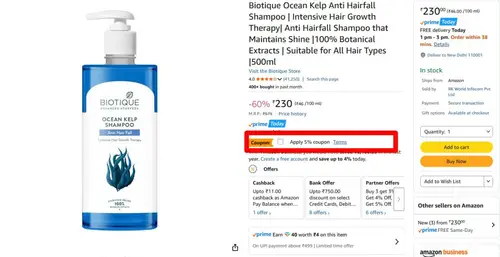 biotique ocean kelp anti hairfall shampoo 500 ml 218