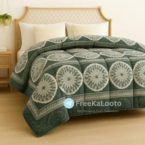 bsb home 3 layered heavy winter rajai 1598