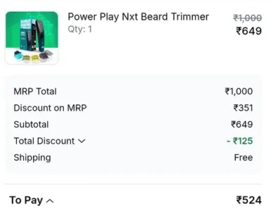 bsc loot power play nxt beard trimmer 524