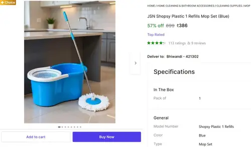 floor cleaning mop set 386