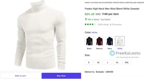 high neck pullover for men 146