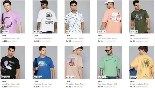 levis t shirts upto 72 off