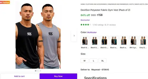 men gym vest pack of 2 158