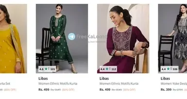 myntra loot upto 88 off on libas women clothing