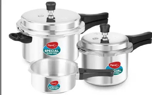 pigeon by stovekraft special aluminium pressure cooker combo