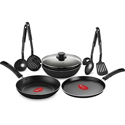 pigeon mio nonstick aluminum cookware gift set includes fla