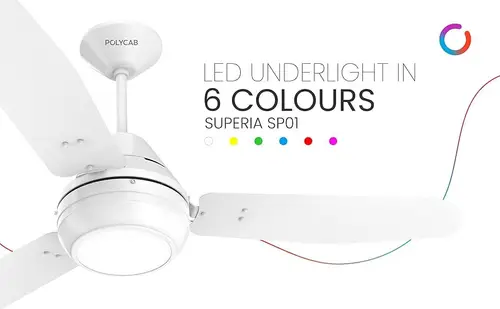 polycab 1200 mm underlight led ceiling fan 4999